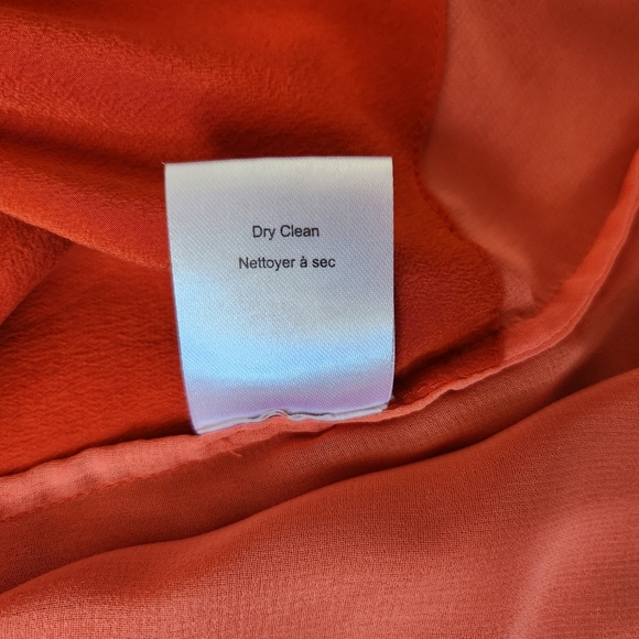 ARITZIA Babaton Orange 100 % Silk Tank Top Sleeveless Dress Size S Coquette - Picture 15 of 15